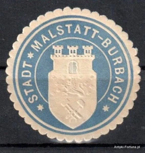 Winieta, siegielmarke , zalepka - Stadt Malstatt-Burbach - Nr 76/a