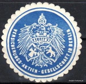 Winieta, siegielmarke , zalepka - Allianz Berlin - Nr 82/a - ubezpieczenia