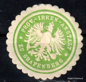 Winieta, siegielmarke , zalepka -  Grafenberg  - Nr 87/a