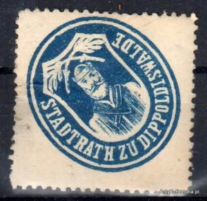 Winieta, siegielmarke , zalepka - Dippoldiswalde - Nr 129/a