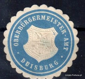 Winieta, siegielmarke , zalepka - Duisburg - Nr 130/a
