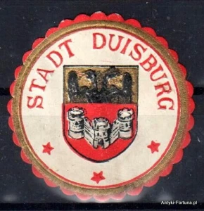 Winieta, siegielmarke , zalepka - Duisburg   - Nr 132/a