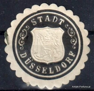 Winieta, siegielmarke , zalepka - Dusseldorf - Nr 134/a