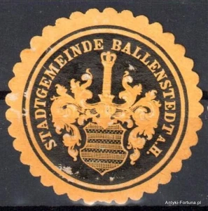 Winieta, siegielmarke , zalepka - Ballensted - Nr 143/a