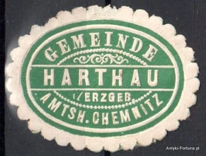 Winieta, siegielmarke , zalepka - Harthau - Nr 157/a