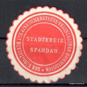Winieta, siegielmarke , zalepka - Spandau - Nr 163/a