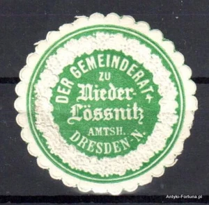 Winieta, siegielmarke , zalepka - Nieder Lossnitz - Nr 174/a