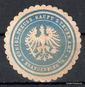 Winieta, siegielmarke , zalepka - Brandenburg a/H - Nr 186/a