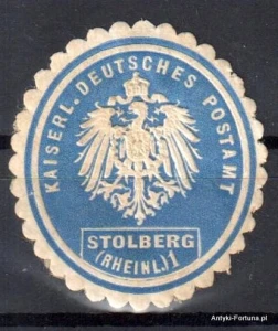Winieta, siegielmarke , zalepka - Stolberg - Postamt - Nr 199/a