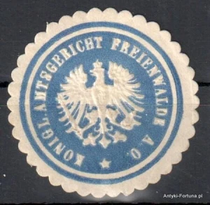 Winieta, siegielmarke , zalepka - Freienwalde - Nr 215/a