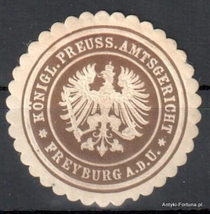 Winieta, siegielmarke , zalepka - Freyburg - Nr 217/a