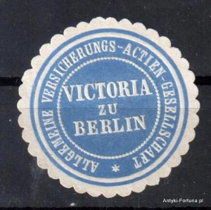 Winieta, siegielmarke , zalepka - Victoria Berlin -- ubezp. - Nr 232/a
