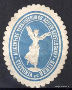Winieta, siegielmarke , zalepka - Victoria - Berlin Versicherung -- ubezpieczenia  -  Nr 237/a