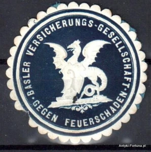 Winieta, siegielmarke , zalepka - Balser - Versicherungs -- ubezpieczenia  -  Nr 250/a