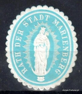 Winieta, siegielmarke , zalepka - Marienberg   -  Nr 255/a