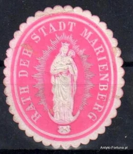 Winieta, siegielmarke , zalepka - Marienberg - Nr 256/a