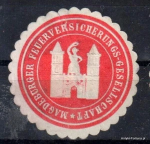 Winieta, siegielmarke , zalepka - Magdeburg -  Nr 261/a Ubezpieczenia