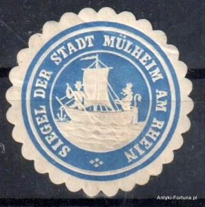 Winieta, siegielmarke , zalepka - Mulheim- Nr 265/a