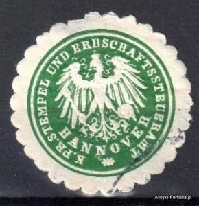 Winieta, siegielmarke , zalepka - Hannovwer - Nr 266/a