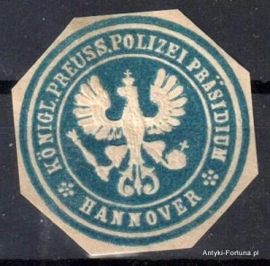 Winieta, siegielmarke , zalepka - Hannover -  Nr 276/a Polizei