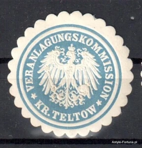 Winieta, siegielmarke , zalepka - Kr. Teltow -  Nr 289/a