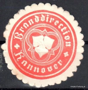 Winieta, siegielmarke , zalepka - Hannover -  Nr 296/a ubezpieczenia