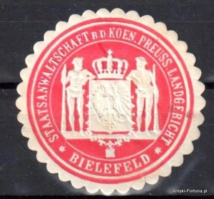 Winieta, siegielmarke , zalepka - Bielefeld - Nr 303/a