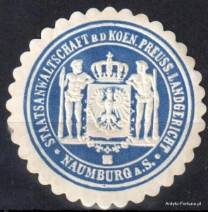 Winieta, siegielmarke , zalepka - Naumburg - Nr 312/a