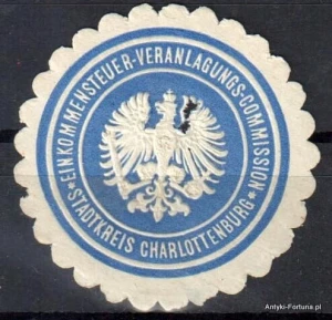 Winieta, siegielmarke , zalepka - Charlottenburg -  Nr 322/a