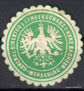 Winieta, siegielmarke , zalepka - Merseburg - Nr 323/a