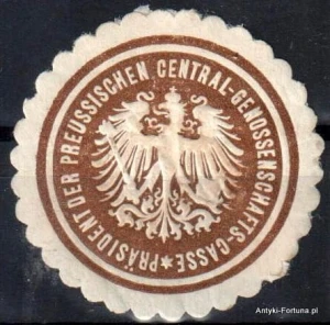 Winieta, siegielmarke , zalepka - Central-Genossenschaft-Casse - Nr 337/a