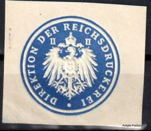 Winieta, siegielmarke , zalepka - Direktion Reichsdruckerei - Nr 338/a