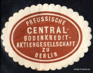 Winieta, siegielmarke , zalepka - Berlin - Central Bodenkredit - Nr 346/a