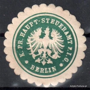 Winieta, siegielmarke , zalepka - Berlin - Steuer Amt - Nr 348/a
