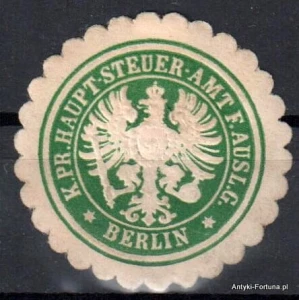 Winieta, siegielmarke , zalepka - Berlin - Steuer -Nr 350/a