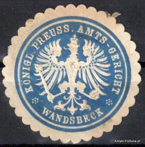 Winieta, siegielmarke , zalepka- Wandsberg - Nr 400/a