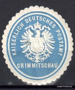 Winieta, siegielmarke , zalepka  - Crimmitschau - Postamt - Nr 404/a