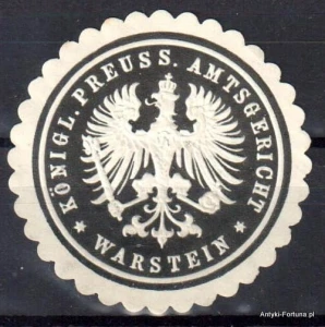 Winieta, siegielmarke , zalepka - Warstein - Nr 407/a