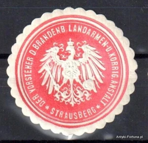Winieta, siegielmarke , zalepka - Strassberg - Nr 410/a  