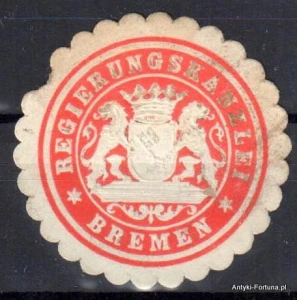 Winieta, siegielmarke , zalepka  - Bremer - Nr 411/a