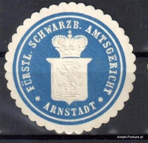Winieta, siegielmarke , zalepka  - Arnstadt - Nr 412/a