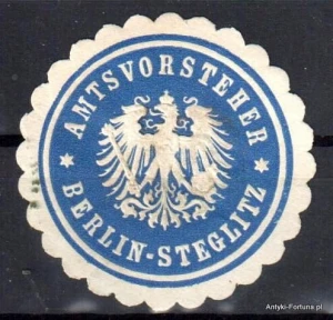 Winieta, siegielmarke , zalepka   - Berlin - Steglitz - Nr 416/a