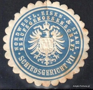 Winieta, siegielmarke , zalepka - Schiedsgericht VII - Nr 432/a