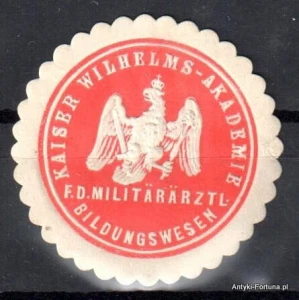 Winieta, siegielmarke , zalepka - Kaiser Wilhelms Akademie - Nr 438/a