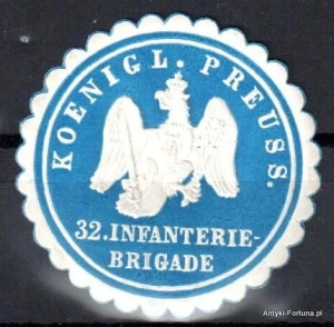 Winieta, siegielmarke , zalepka -  32 Infanterie Brigade - Nr 440/a
