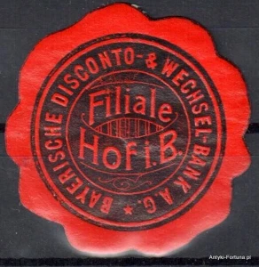 Winieta, siegielmarke , zalepka  Bayerische Disconto - Nr 444/a