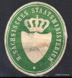 Winieta, siegielmarke , zalepka - Staatministerium - Nr 447/a