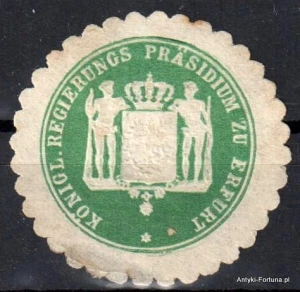 Winieta, siegielmarke , zalepka - Erfurrt - Nr 454/a