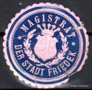Winieta, siegielmarke , zalepka  - Friedek - Nr 545