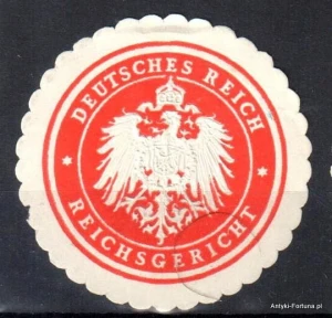Winieta, siegielmarke , zalepka - Reichsgericht - Nr 462/a